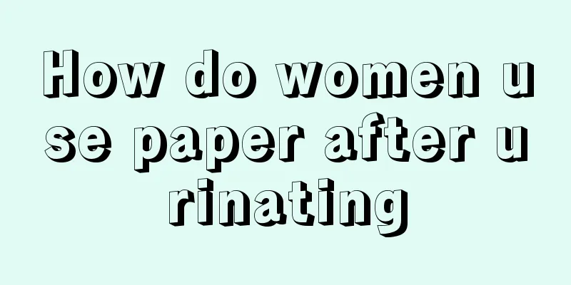 How do women use paper after urinating