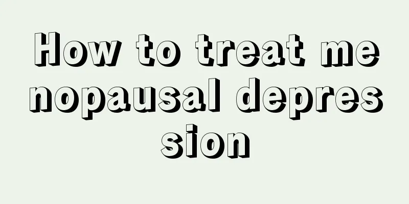 How to treat menopausal depression