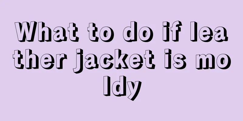 What to do if leather jacket is moldy