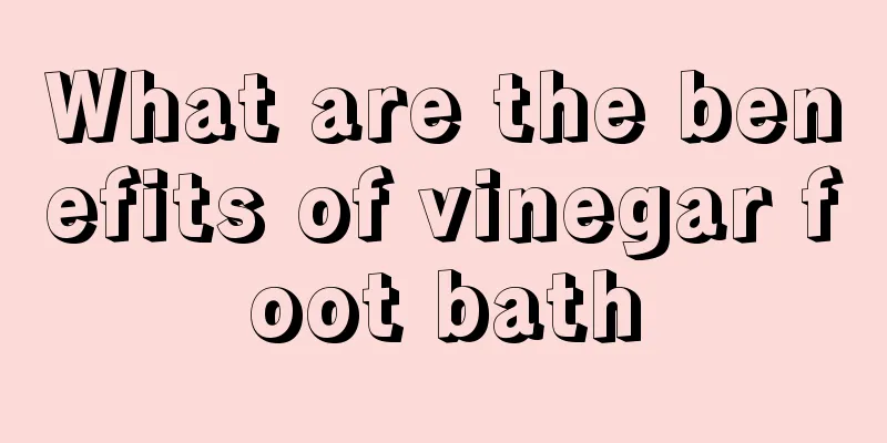 What are the benefits of vinegar foot bath