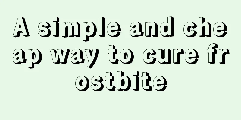 A simple and cheap way to cure frostbite