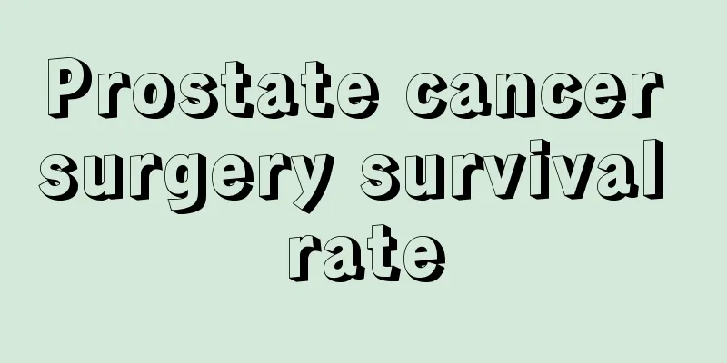 Prostate cancer surgery survival rate