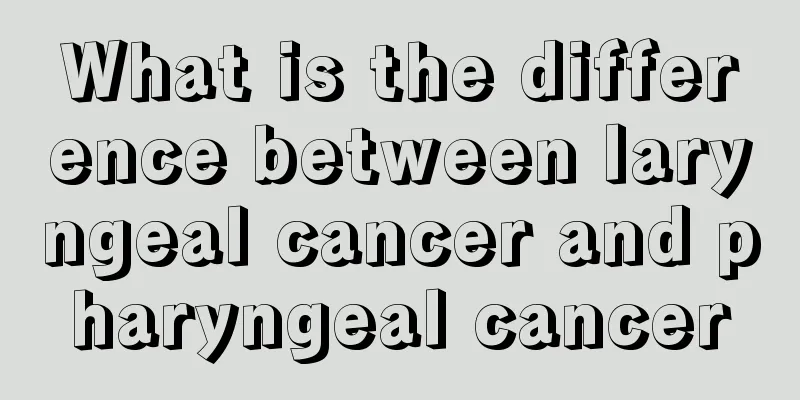 What is the difference between laryngeal cancer and pharyngeal cancer