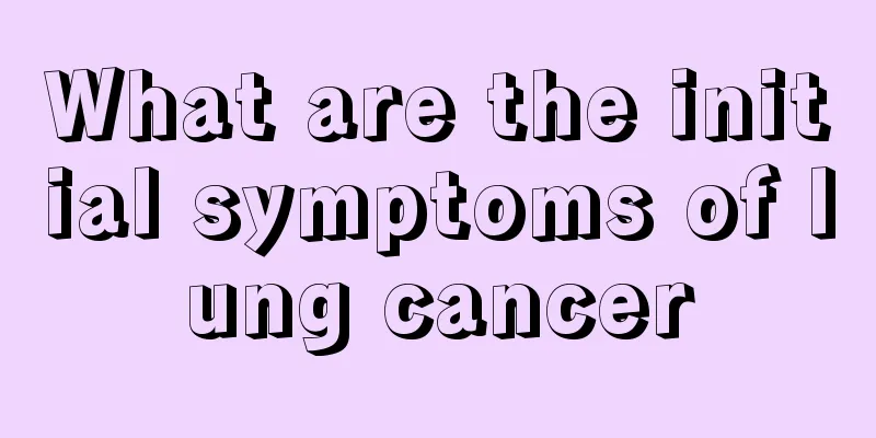 What are the initial symptoms of lung cancer