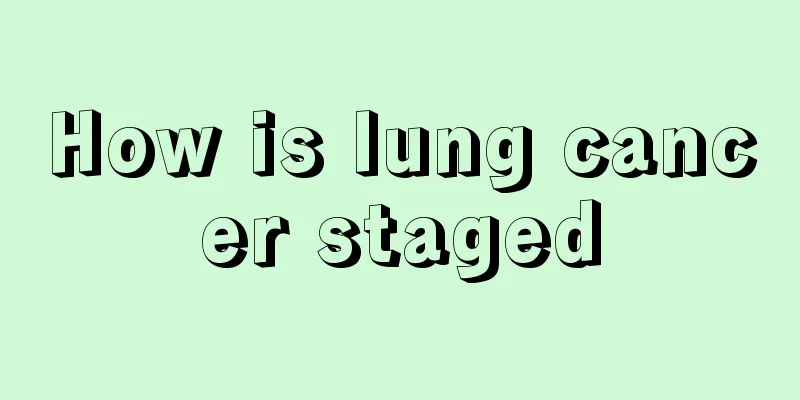How is lung cancer staged