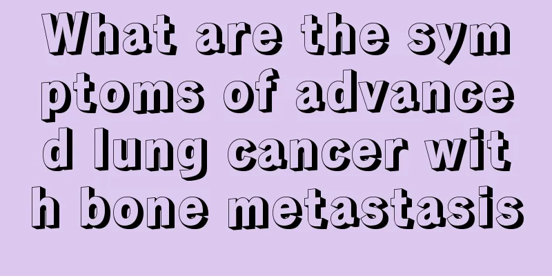What are the symptoms of advanced lung cancer with bone metastasis