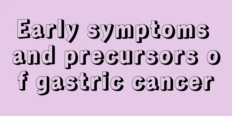 Early symptoms and precursors of gastric cancer
