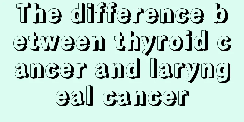 The difference between thyroid cancer and laryngeal cancer