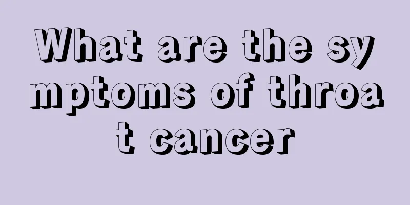 What are the symptoms of throat cancer