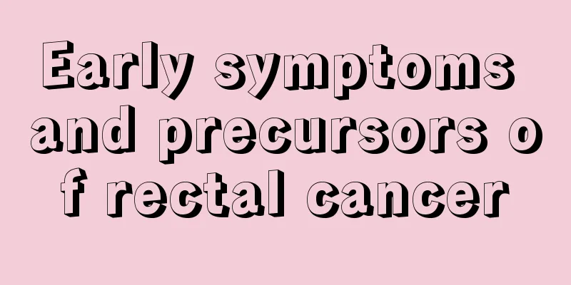 Early symptoms and precursors of rectal cancer