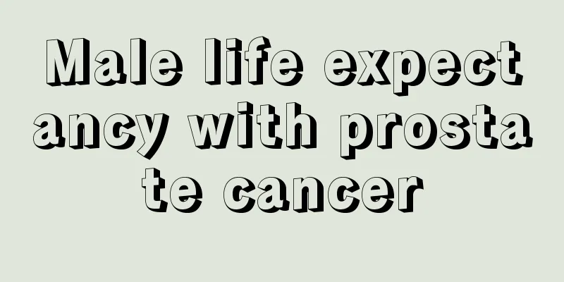 Male life expectancy with prostate cancer