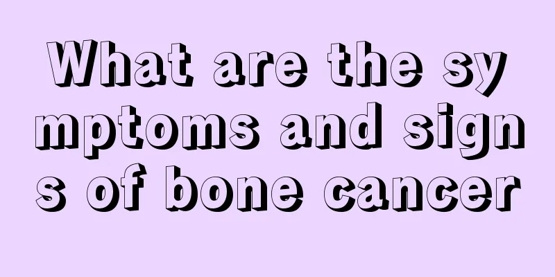 What are the symptoms and signs of bone cancer