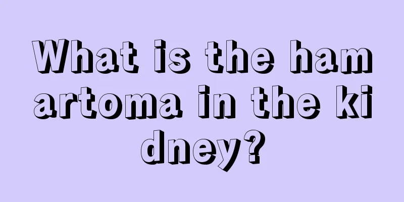 What is the hamartoma in the kidney?