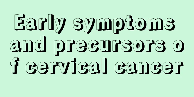 Early symptoms and precursors of cervical cancer