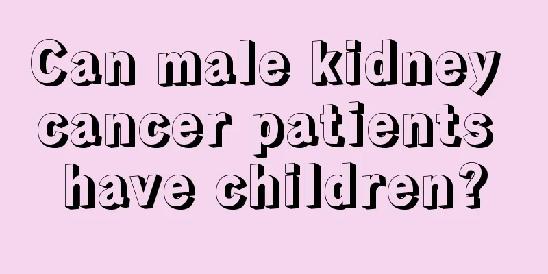 Can male kidney cancer patients have children?