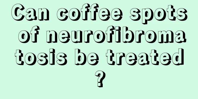 Can coffee spots of neurofibromatosis be treated?
