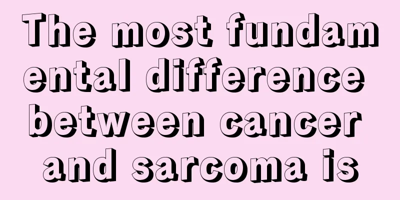 The most fundamental difference between cancer and sarcoma is
