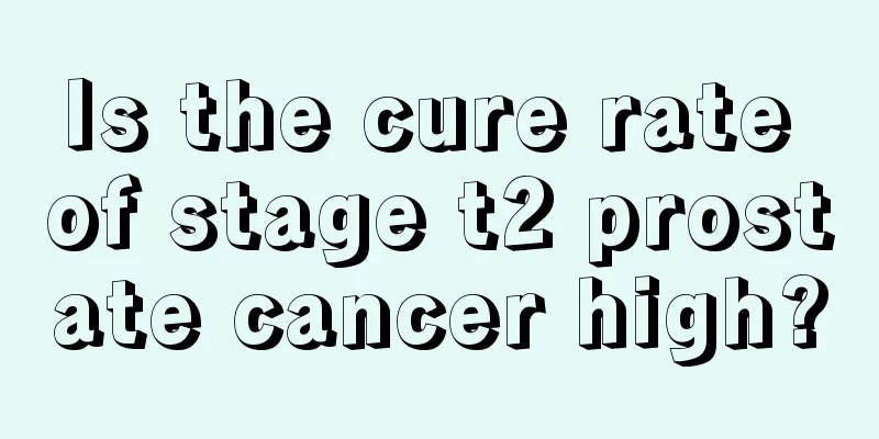 Is the cure rate of stage t2 prostate cancer high?