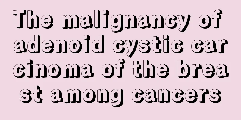 The malignancy of adenoid cystic carcinoma of the breast among cancers