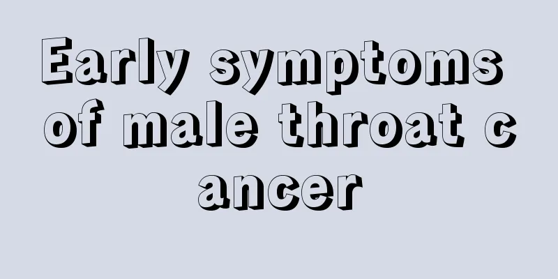 Early symptoms of male throat cancer