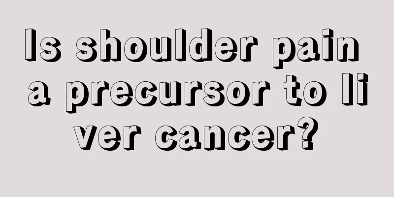 Is shoulder pain a precursor to liver cancer?