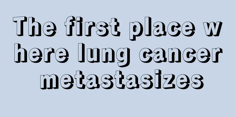 The first place where lung cancer metastasizes