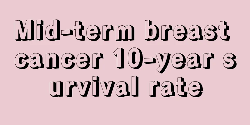 Mid-term breast cancer 10-year survival rate
