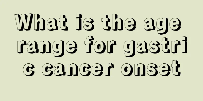 What is the age range for gastric cancer onset