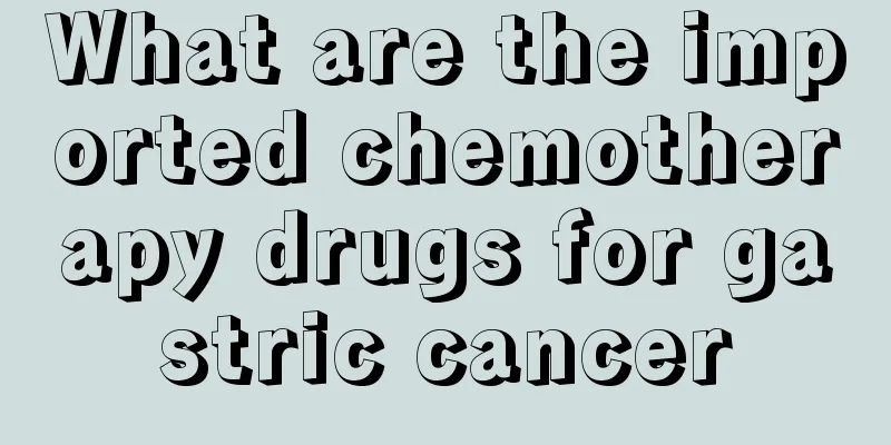 What are the imported chemotherapy drugs for gastric cancer