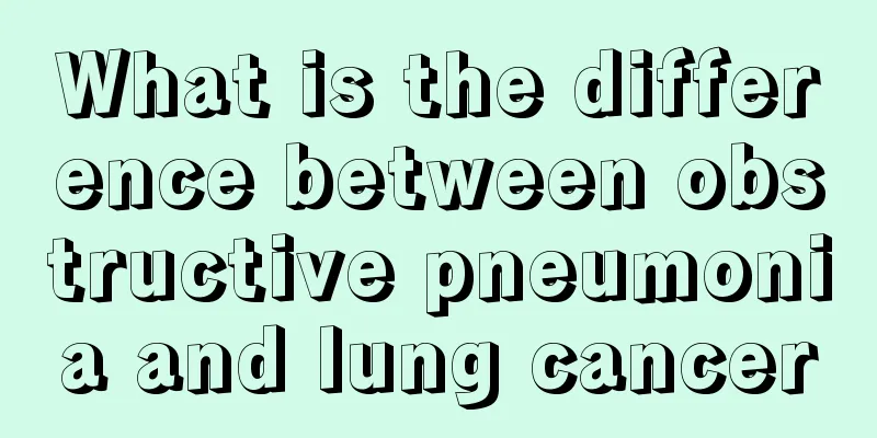 What is the difference between obstructive pneumonia and lung cancer