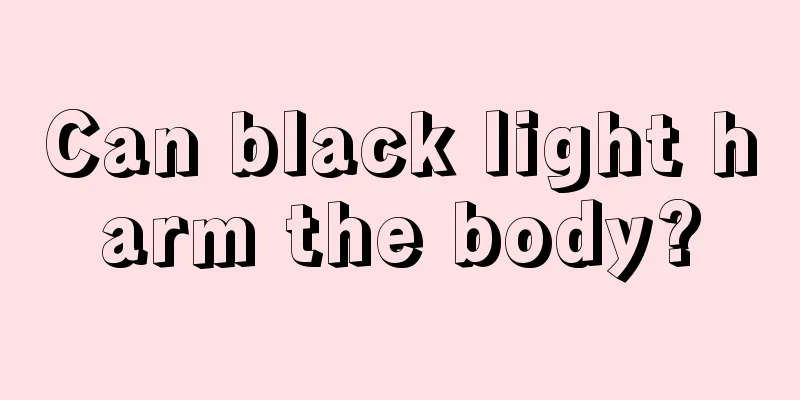 Can black light harm the body?
