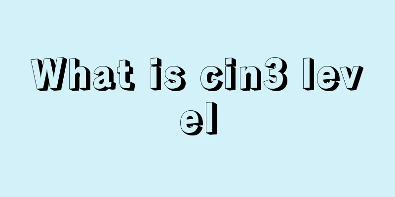 What is cin3 level