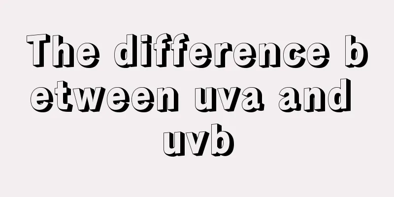 The difference between uva and uvb