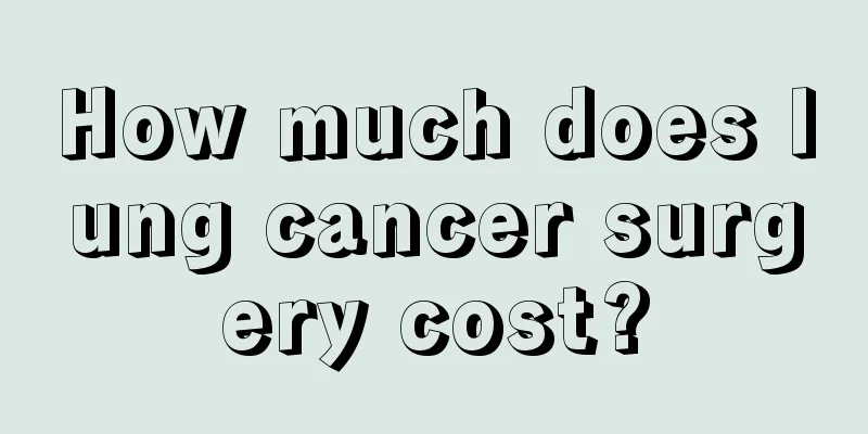 How much does lung cancer surgery cost?