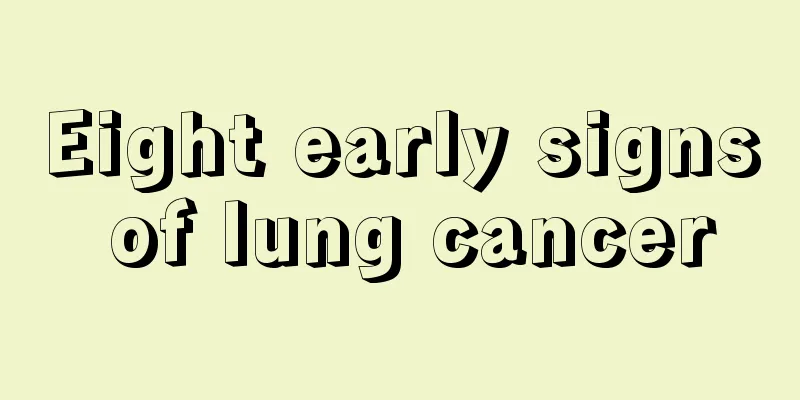 Eight early signs of lung cancer