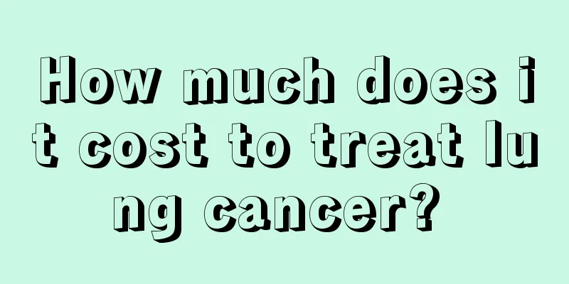 How much does it cost to treat lung cancer? 