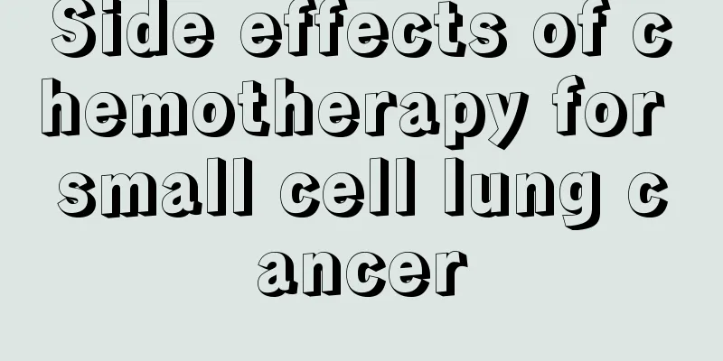 Side effects of chemotherapy for small cell lung cancer