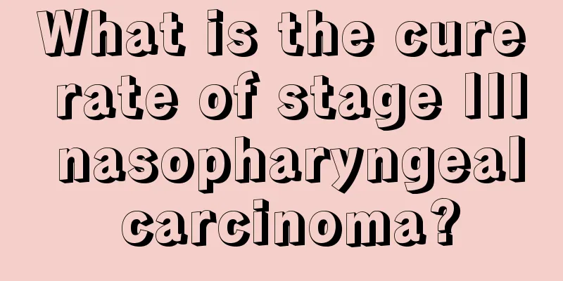 What is the cure rate of stage III nasopharyngeal carcinoma?