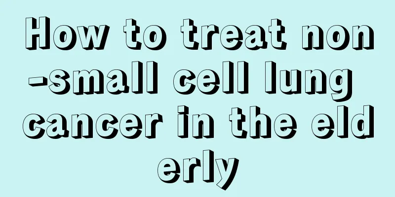 How to treat non-small cell lung cancer in the elderly