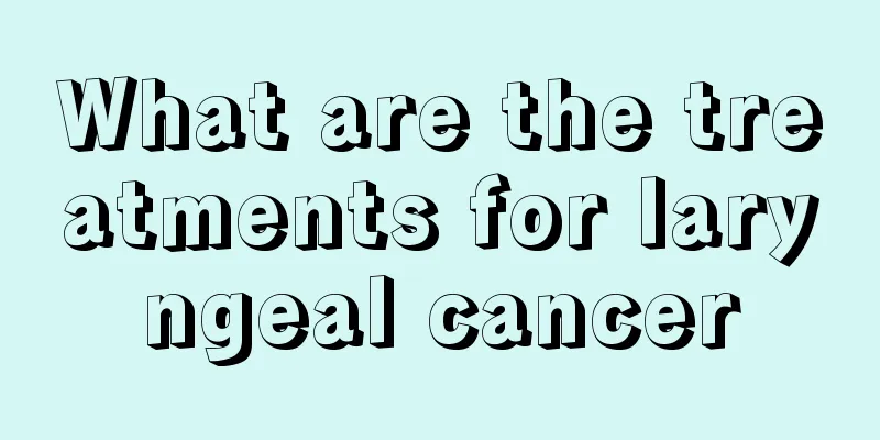 What are the treatments for laryngeal cancer