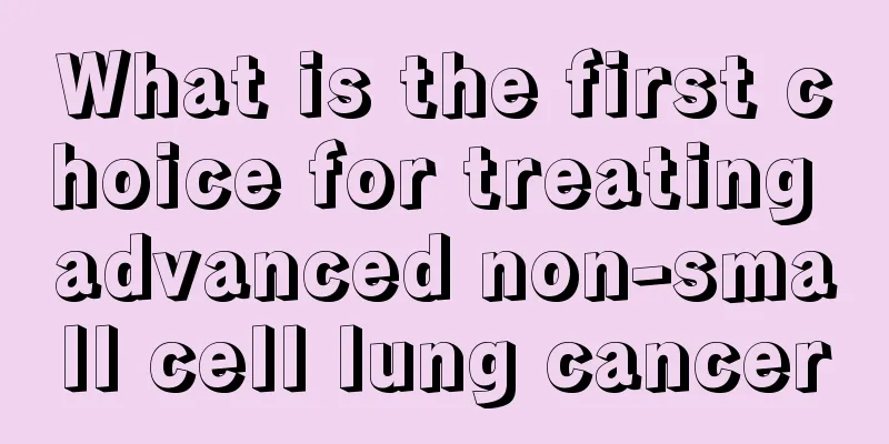 What is the first choice for treating advanced non-small cell lung cancer