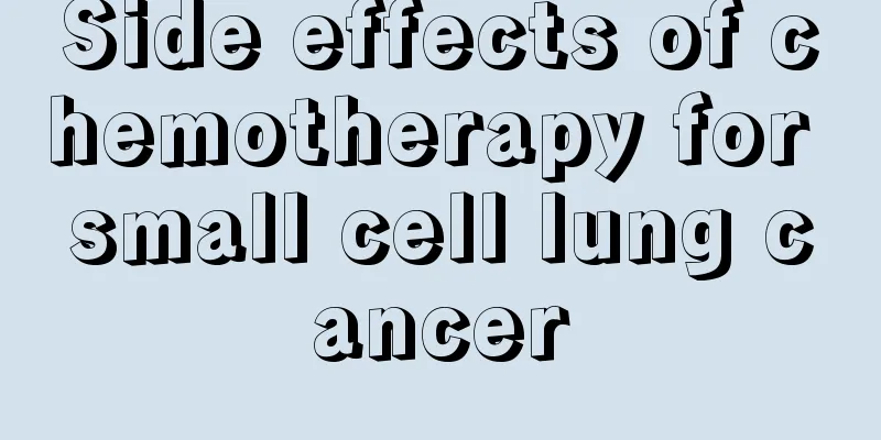 Side effects of chemotherapy for small cell lung cancer