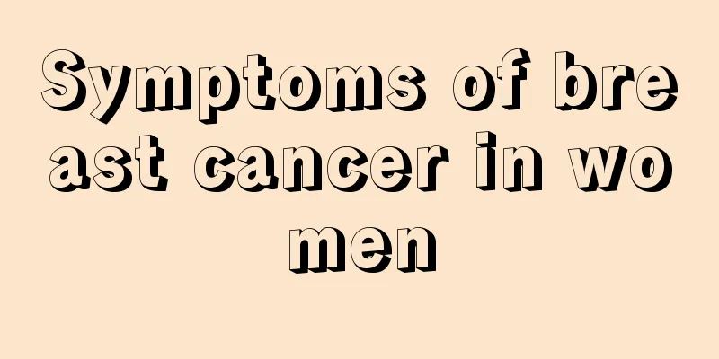 Symptoms of breast cancer in women