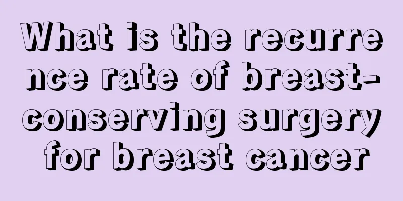 What is the recurrence rate of breast-conserving surgery for breast cancer