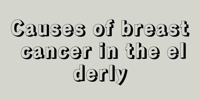 Causes of breast cancer in the elderly