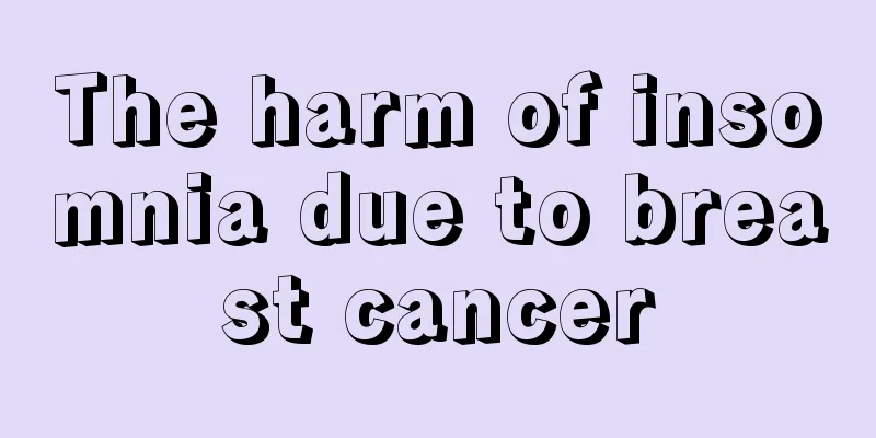 The harm of insomnia due to breast cancer