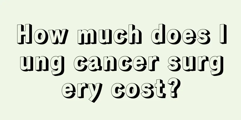 How much does lung cancer surgery cost?