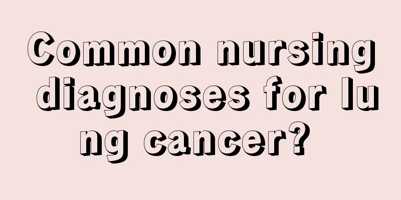 Common nursing diagnoses for lung cancer? 