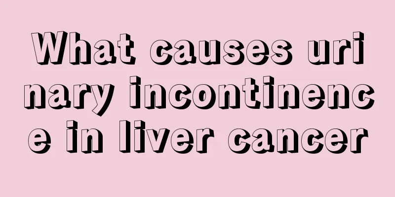 What causes urinary incontinence in liver cancer