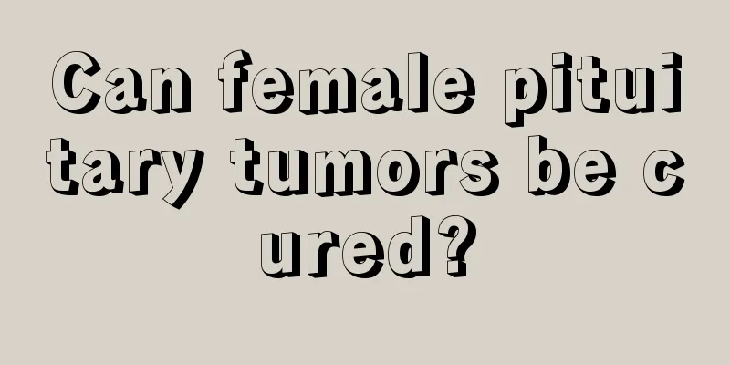 Can female pituitary tumors be cured?